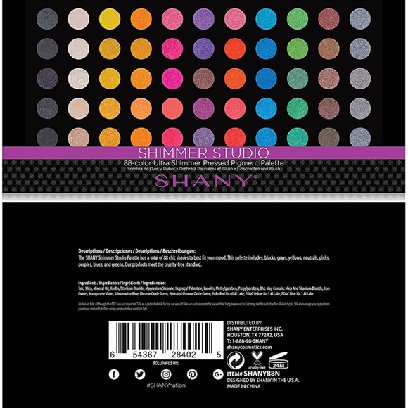 🎉Host pick 🎊SHANY Eyeshadow Palette, Ultra Shimmer, Studio Colors  88 colors - Picture 7 of 9